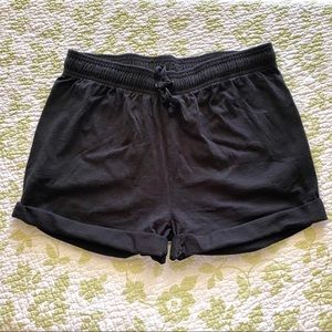 champion black lounge shorts